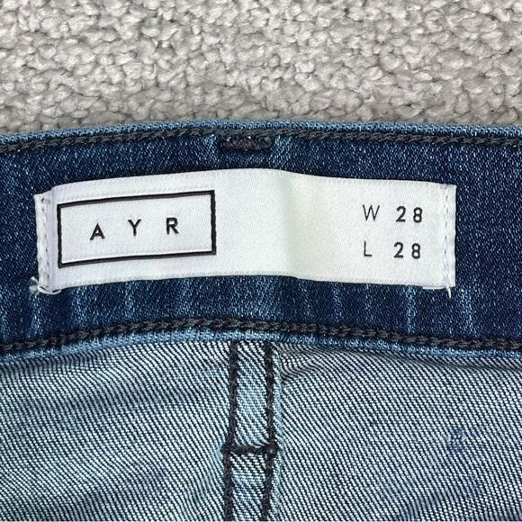 Ayr The Chiller Jeans Women’s 26* Blue Skinny Mid-Rise Dark Denim Stretch - Picture 5 of 13